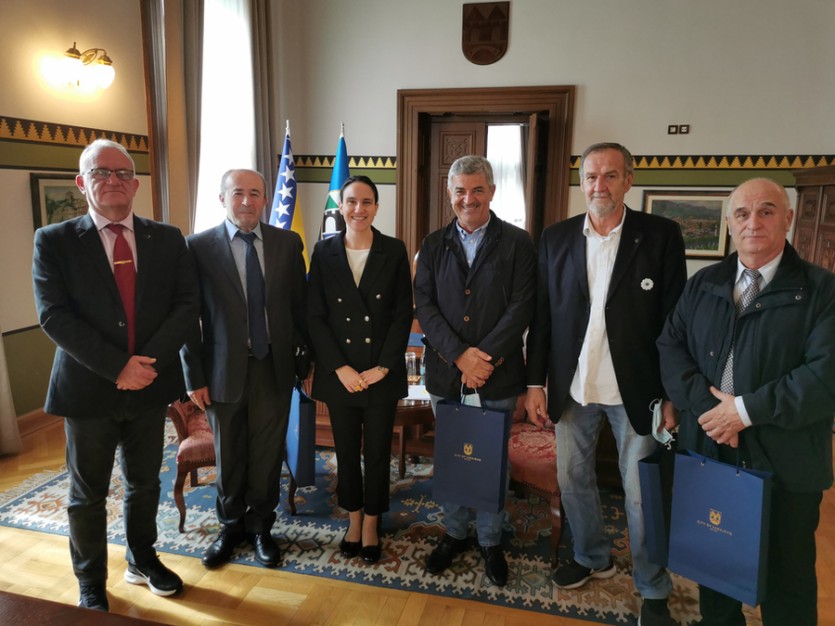 Delegacija Udruženja generala Bosne i Hercegovine u posjeti Gradonačelnici Sarajeva, Dr. Benjamini Karić