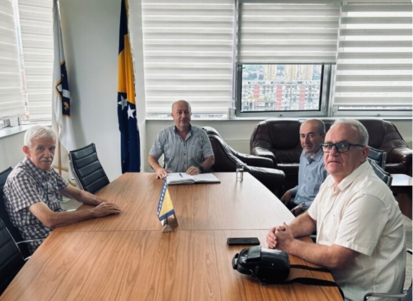 Delegacija Udruženja generala Bosne i Hercegovine u posjeti ministru Nedžadu Lokmiću