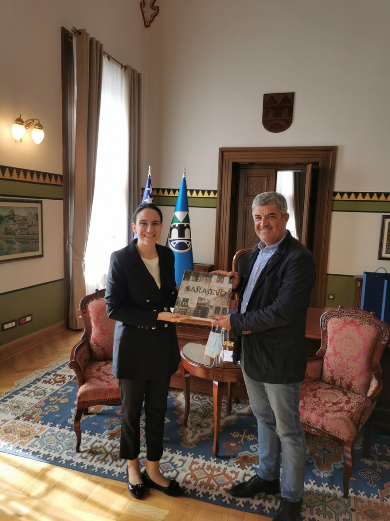 Delegacija Udruženja generala Bosne i Hercegovine u posjeti Gradonačelnici Sarajeva, Dr. Benjamini Karić2